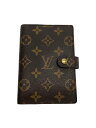 【中古】LOUIS VUITTON◆アジェンダPM_モノグラム_BRW/PVC/BRW/総柄/メンズ【服飾雑貨他】
