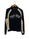 【中古】TRAPSTAR◆Irongate Arch/トラックスーツ/ブルゾン/ジャケット/M/ベロア/BLK/黒//【メンズウェア】