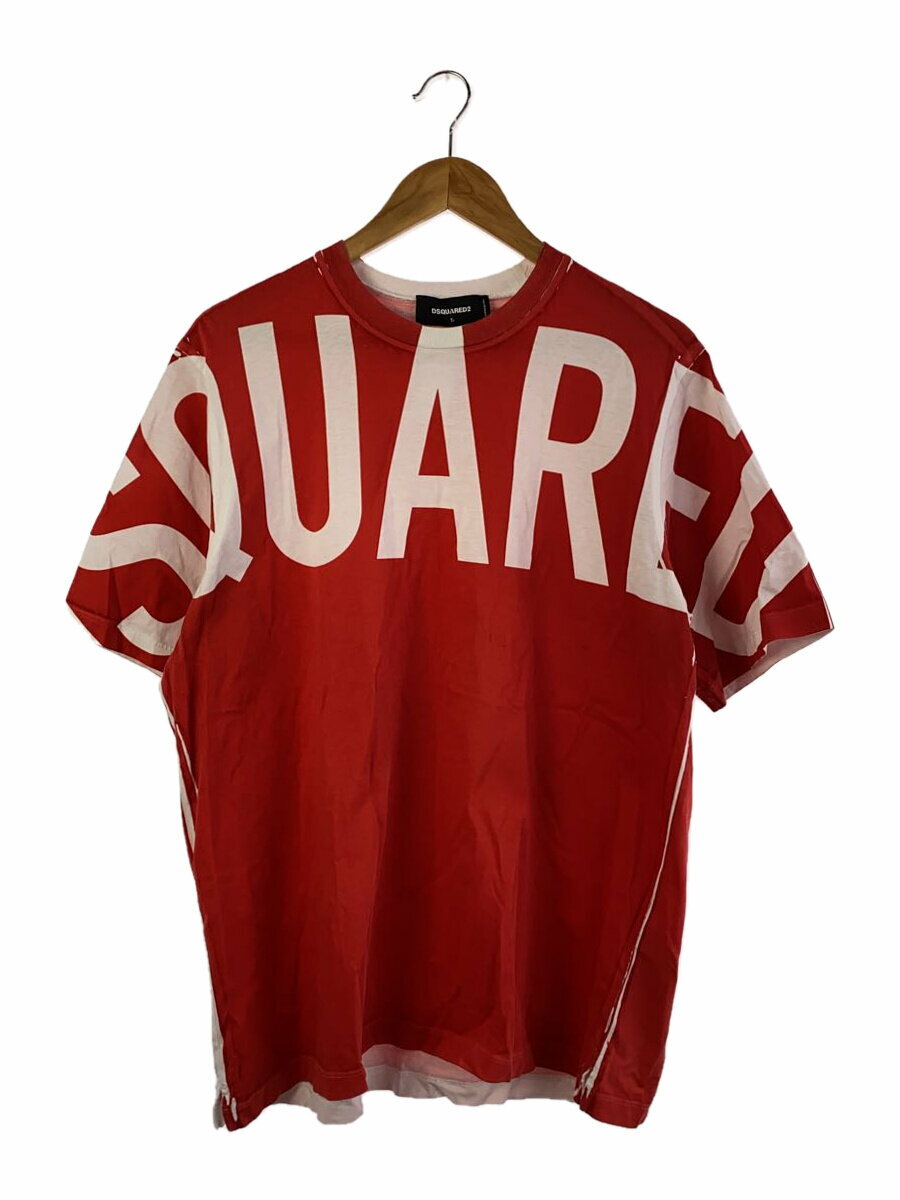 【中古】DSQUARED2◆Tシャツ/S/コットン/RED/s74gd0877 S23009【メンズウェア】