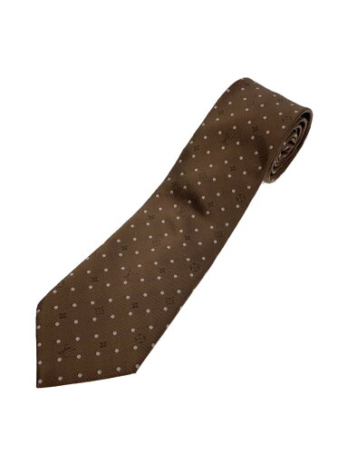 【中古】LOUIS VUITTON◆ネクタイ/シルク/BRW/ドット/メンズ【服飾雑貨他】 【中古】LOUIS VUITTON◆ネクタイ/シルク/BRW/ドット/メンズ【服飾雑貨他】