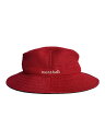 【中古】mont-bell◆バケットハット/S/ポリエステル/RED/無地/メンズ【服飾雑貨他】(4)