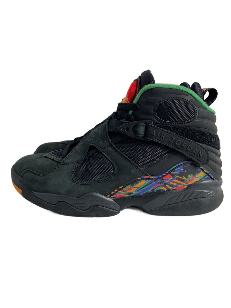 NIKE◆AIR JORDAN 8 RETRO/エアジョーダンレトロ/ブラック/305381-004/26cm/ブラック