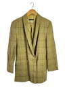 【中古】GIORGIO ARMANI◆テーラードジャケット/40/ウール/BEG/チェック【レディースウェア】(4)
