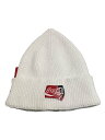【中古】DIESEL◆ニットキャップ/--/コットン/WHT/メンズ【服飾雑貨他】