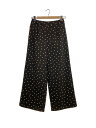 【中古】Demi-Luxe BEAMS◆ランダムドットパンツ/ワイドパンツ/38/ポリエステル/ブラック/ドット/64-23-0109-126【レディースウェア...