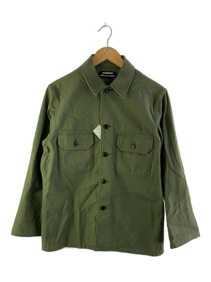 【中古】AUBERGE◆ジャケット/40/コットン/GRN/無地//【メンズウェア】