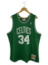 【中古】mitchell&ness◆タンクトップ/XL/ポリエステル/GRN【メンズウェア】