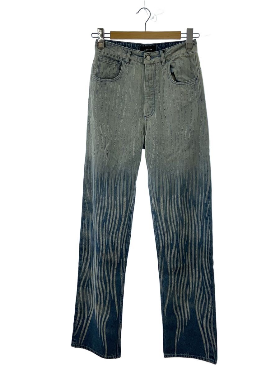 BOTTER◆BT DENIM TROUSERS GRADIENT/ボトム/44/コットン/IDG
