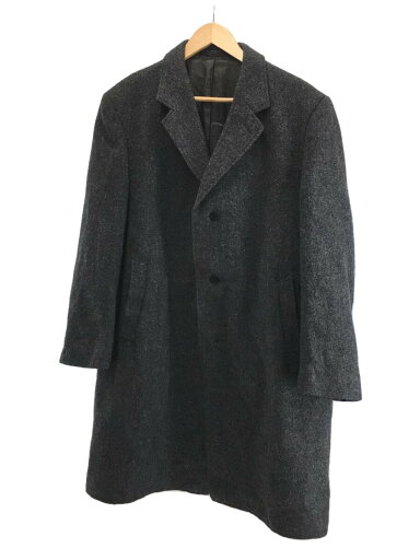 【中古】HARRIS TWEED◆60s/コート/--/ウール/GRY//【メンズウェア】 【中古】HARRIS TWEED◆60s/コート/--/ウール/GRY//【メンズウェア】