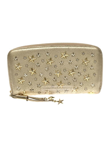 【中古】JIMMY CHOO◆長財布/レザー/GLD/レディース【服飾雑貨他】 【中古】JIMMY CHOO◆長財布/レザー/GLD/レディース【服飾雑貨他】