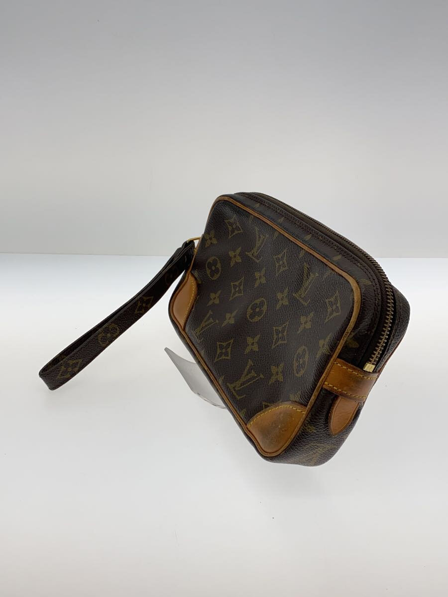 【中古】LOUIS VUITTON◆マルリー・ドラゴンヌPM_モノグラム・キャンバス_BRW/PVC/BRW/モノグラム【バッグ】