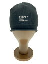 【中古】WTAPS◆ニットキャップ/--/ポリエステル/BLK/メンズ/232madt-ht02【服飾雑貨他】