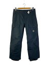 【中古】DC SHOES◆23-24MODEL/CODE PANT/S/ポリエステル/BLK/無地/adytp03039【メンズウェア】