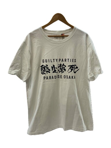 【中古】WACKO MARIA◆酔生夢死Tシャツ/XL/コットン/ホワイト【メンズウェア】 【中古】WACKO MARIA◆酔生夢死Tシャツ/XL/コットン/ホワイト【メンズウェア】
