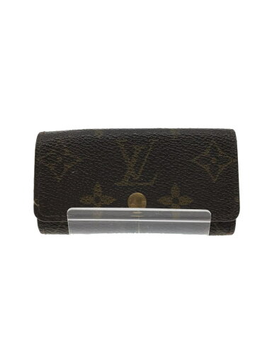【中古】LOUIS VUITTON◆ミュルティクレ4_モノグラム_BRW/レザー/BRW/レディース【服飾雑貨他】 【中古】LOUIS VUITTON◆ミュルティクレ4_モノグラム_BRW/レザー/BRW/レディース【服飾雑貨他】