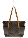 【中古】LOUIS VUITTON◆トータリーPM_モノグラム・キャンバス_BRW/PVC/BRW【バッグ】
