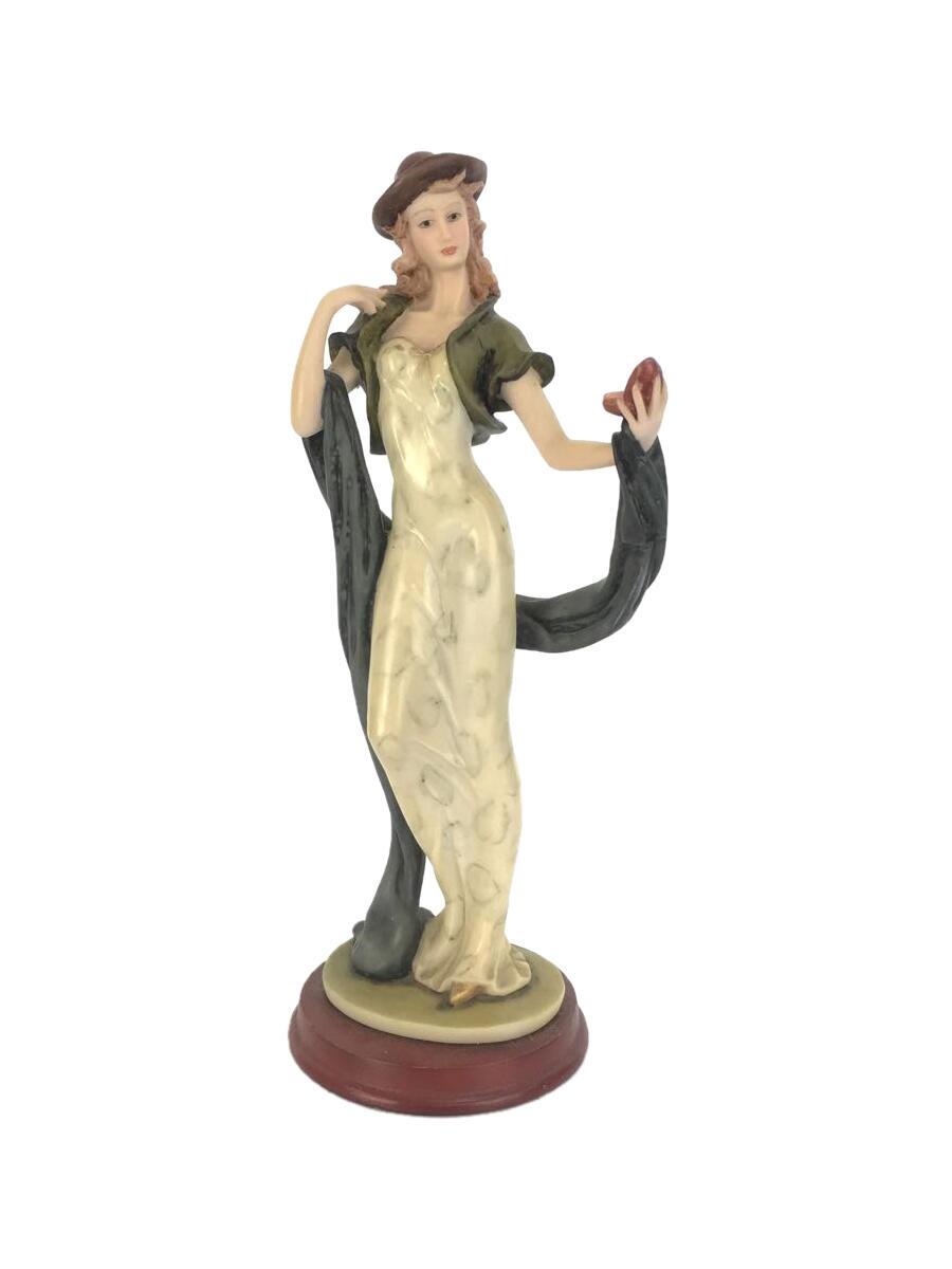 【中古】手鏡を見る女性/インテリア雑貨/汚れ有り【インテリア小物・日用雑貨】