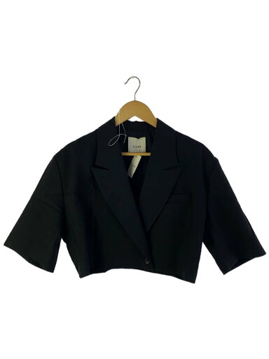 【中古】CLANE◆CROPPED TAILORED JACKET/1/ポリエステル/BLK/16103-0472【レディースウェア】 【中古】CLANE◆CROPPED TAILORED JACKET/1/ポリエステル/BLK/16103-0472【レディースウェア】
