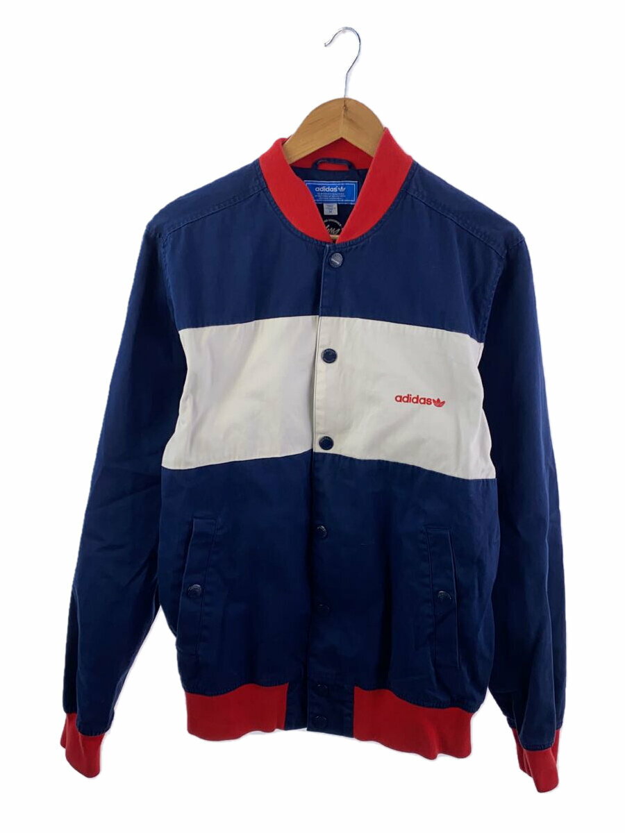 【中古】adidas◆40周年記念モデル/バイカラー/ジャケット/M/ポリエステル/NVY/X32388【メンズウェア】