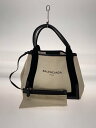 【中古】BALENCIAGA◆トートバッグ/--/IVO/無地【バッグ】