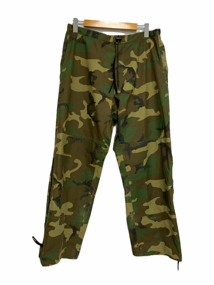 【中古】US.ARMY◆90s/ECWCS/オーバーパンツ/ボトム/S/ゴアテックス/GRN/カモフラ【メンズウェア】