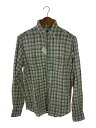 【中古】STUSSY◆長袖シャツ/S/コットン/マルチカラー/チェック【メンズウェア】