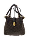 【中古】LOUIS VUITTON◆エレジー_モノグラム・イディール_BRW/キャンバス/BRW【バッグ】