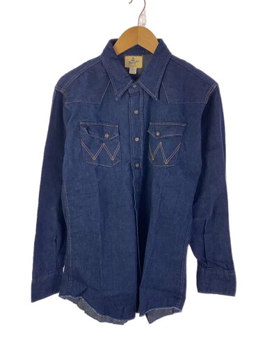【中古】WRANGLER◆長袖シャツ/L/デニム/IDG/M5027-29【メンズウェア】 【中古】WRANGLER◆長袖シャツ/L/デニム/IDG/M5027-29【メンズウェア】