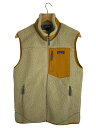 【中古】patagonia◆フリースベスト/M/ポリエステル/BEG/23048FA19【メンズウェア】