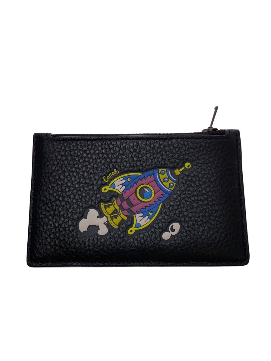 【中古】COACH◆カードケース/レザー/BLK/レディース/CW222【服飾雑貨他】