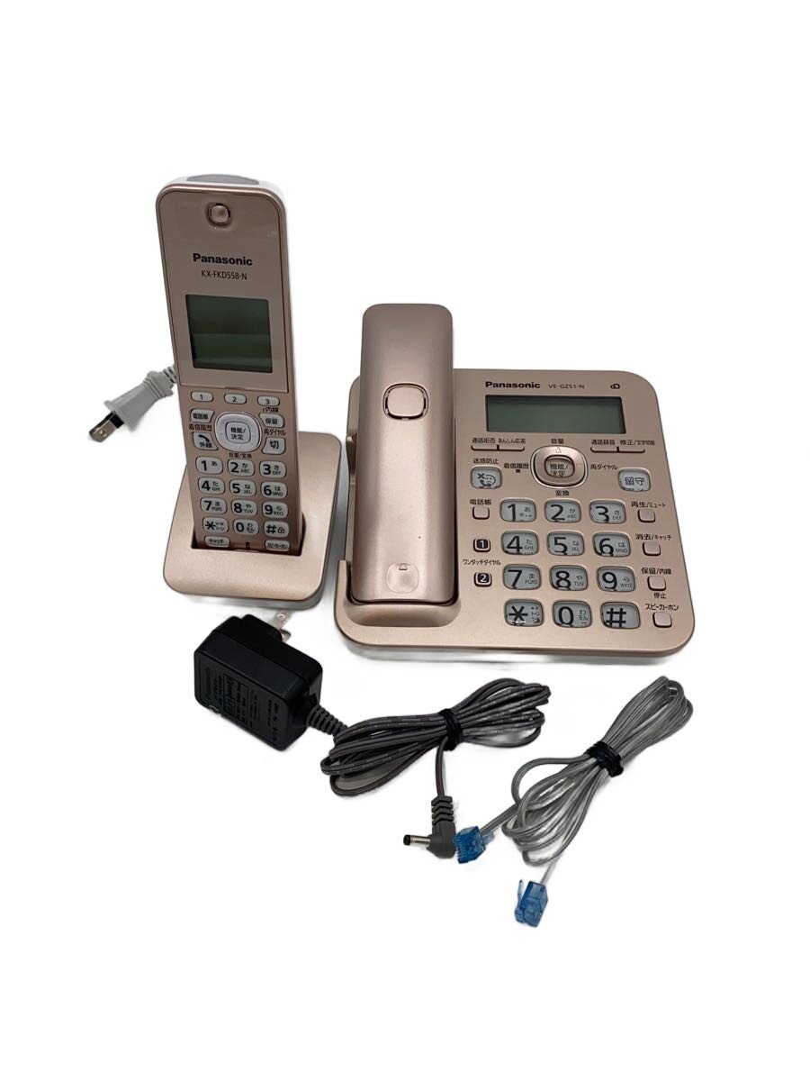 【中古】Panasonic◆電話機 RU・RU・RU VE-GZ51DL-N [ピンクゴールド]//【家電・ビジュアル・オーディオ】