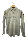 【中古】TAILORED SANFORIZED/長袖シャツ/14.5/コットン/GRY//【メンズウェア】
