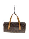 【中古】LOUIS VUITTON◆ソナティネ_モノグラム・キャンバス_BRW/PVC/BRW/総柄【バッグ】