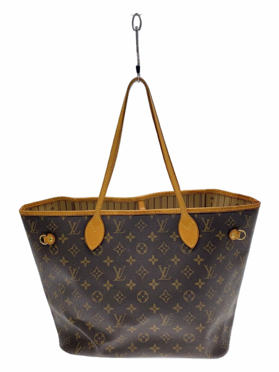 【中古】LOUIS VUITTON◆1)ネヴァーフルMM_モノグラム・キャンバス_BRW/PVC/BRW/総柄【バッグ】