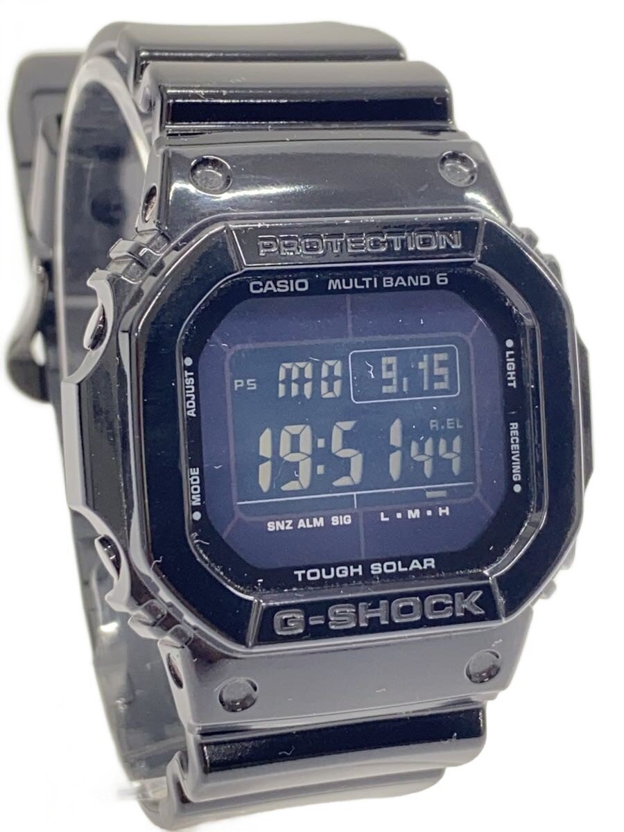 【中古】CASIO◆ソーラー腕時計・G-SHOCK/デジタル/BLK/BLK【服飾雑貨他】
