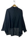 【中古】Y’s◆長袖シャツ/2/コットン/BLK/無地/YR-B80-003【レディースウェア】(4)