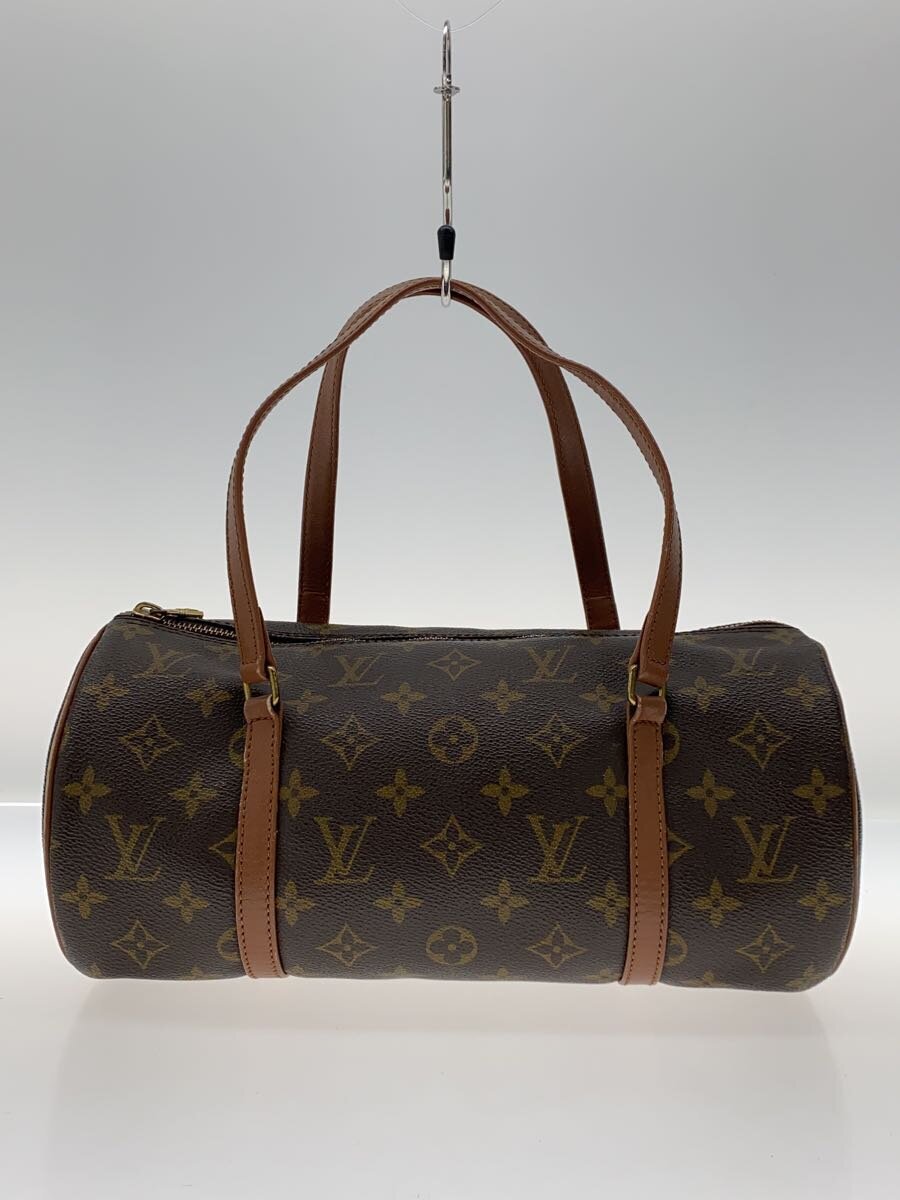 Boston Bags - 【中古】LOUIS VUITTON◆1)パピヨン30_モノグラム・キャンバス_BRW/PVC/BRW【バッグ】