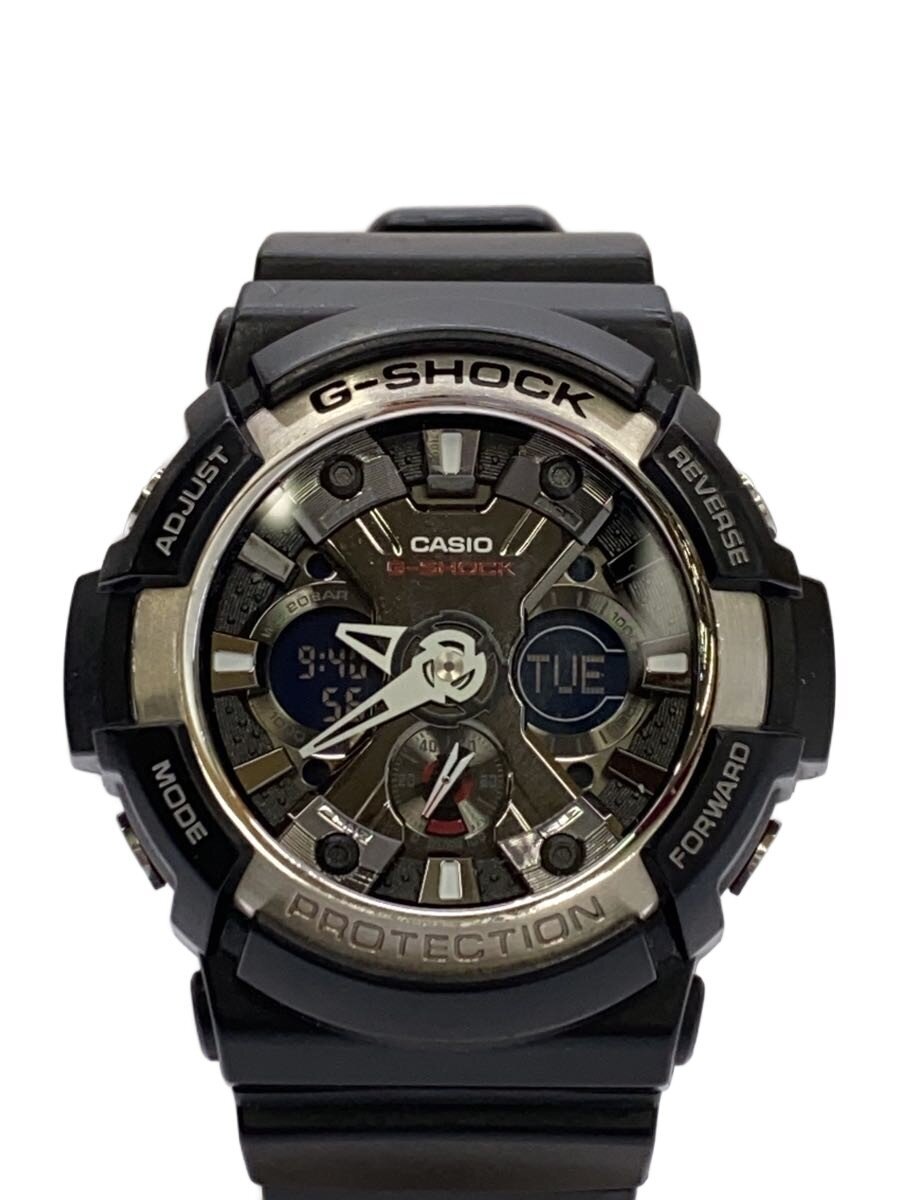 【中古】CASIO◆クォーツ腕時計・G-SHOCK/デジアナ/BLK【服飾雑貨他】