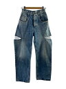 【中古】Maison Margiela◆スラッシュディテール/デニムパンツ/40/コットン/IDG/S51LA0051//【レディースウェア】