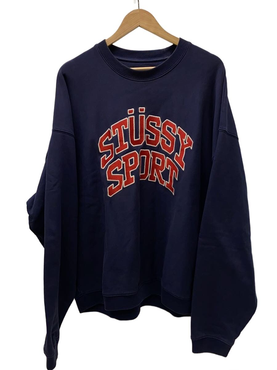 【中古】STUSSY◆スウェット/XL/コットン/NVY【メンズウェア】