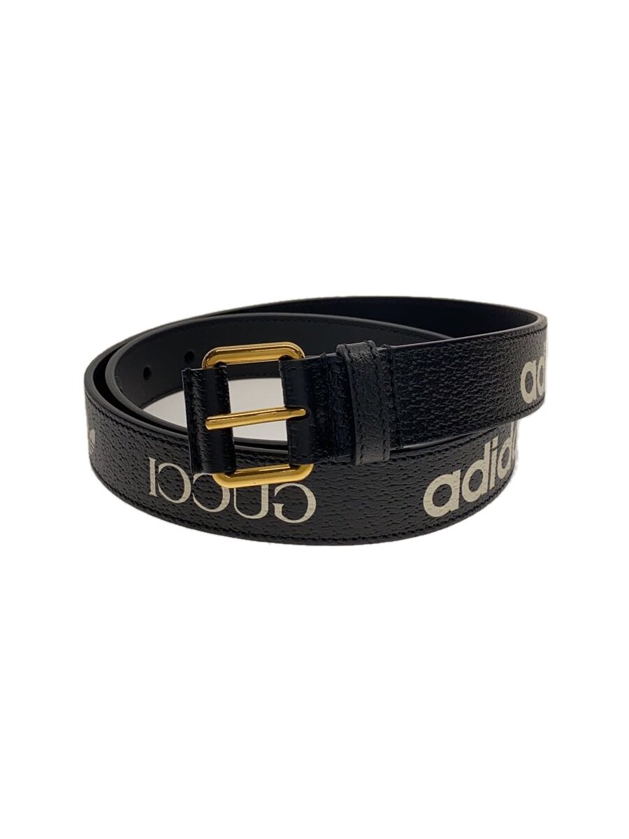 【中古】GUCCI◆ベルト/レザー/BLK/総�