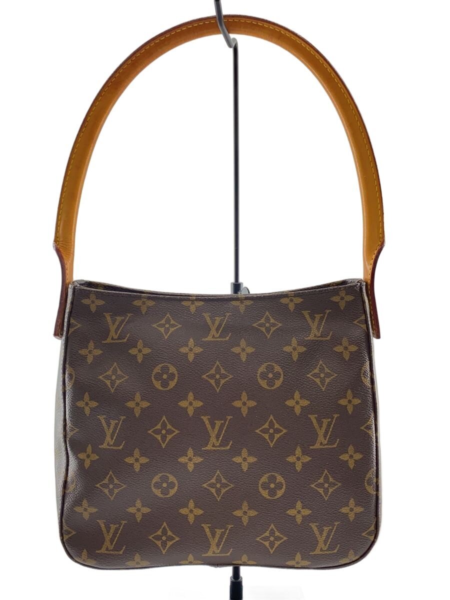 LOUIS VUITTON◆ルーピングMM_モノグラム・キャンバス/PVC/BRW