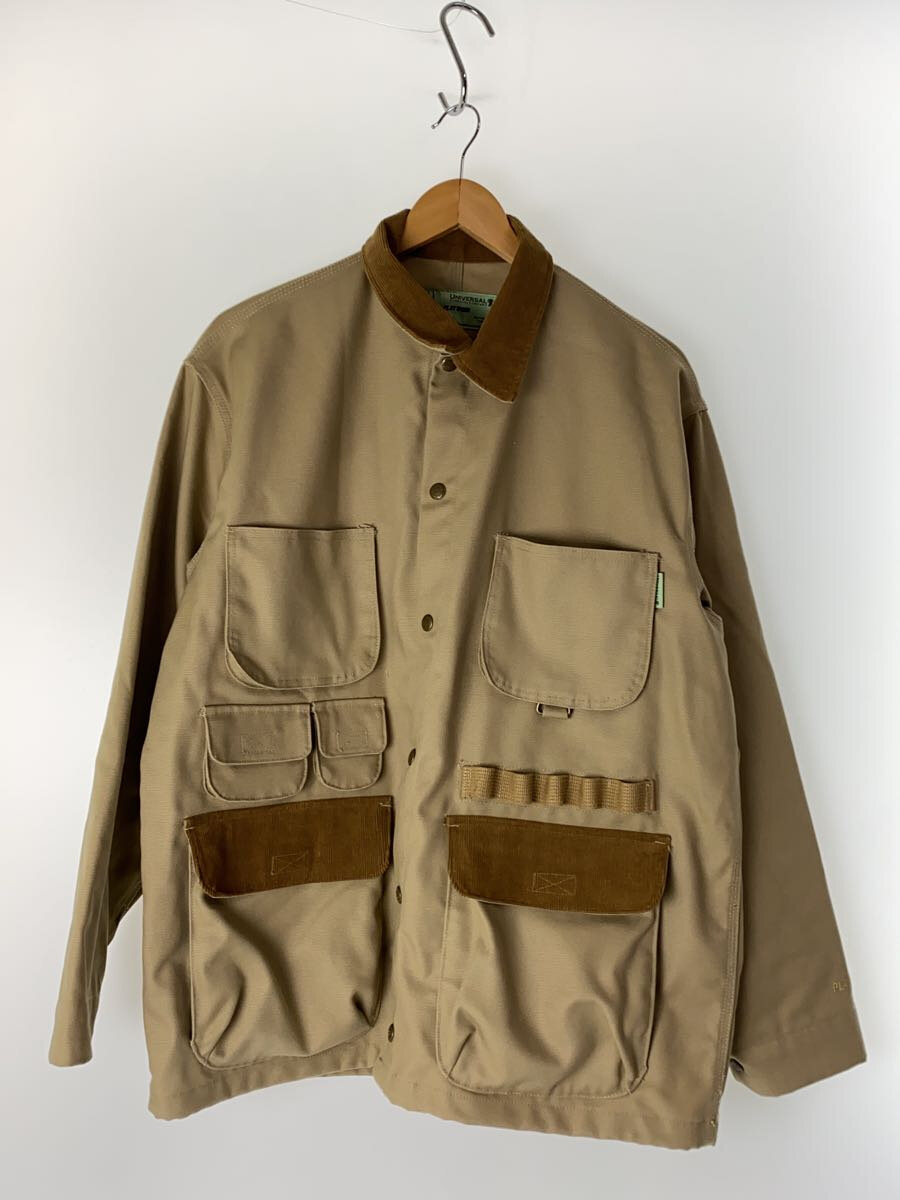 【中古】UNIVERSAL OVERALL◆ジャケット/M/コットン/BEG/U2241225BS【メンズウェア】