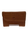 【中古】hobo◆OILED LEATHER CARD CASE/カードケース/レザー/ブラウン/メンズ【服飾雑貨他】