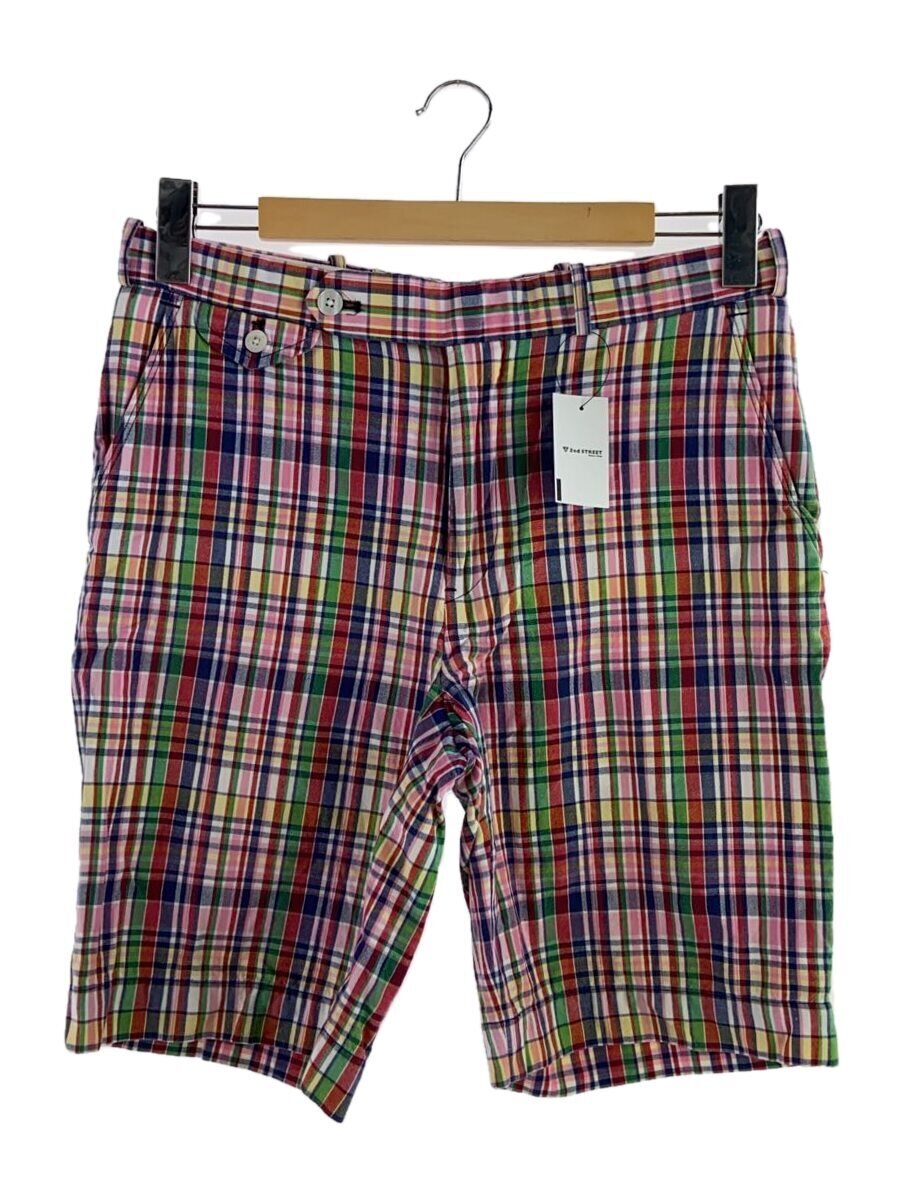 【中古】POLO RALPH LAUREN◆ショートパンツ/32/--/RED/チェック【メンズウェア】