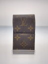 【中古】LOUIS VUITTON◆エテュイ・シガレット_モノグラム_BRW/M63024/PVC/BRW/総柄/メンズ/状態考慮【服飾雑貨他】