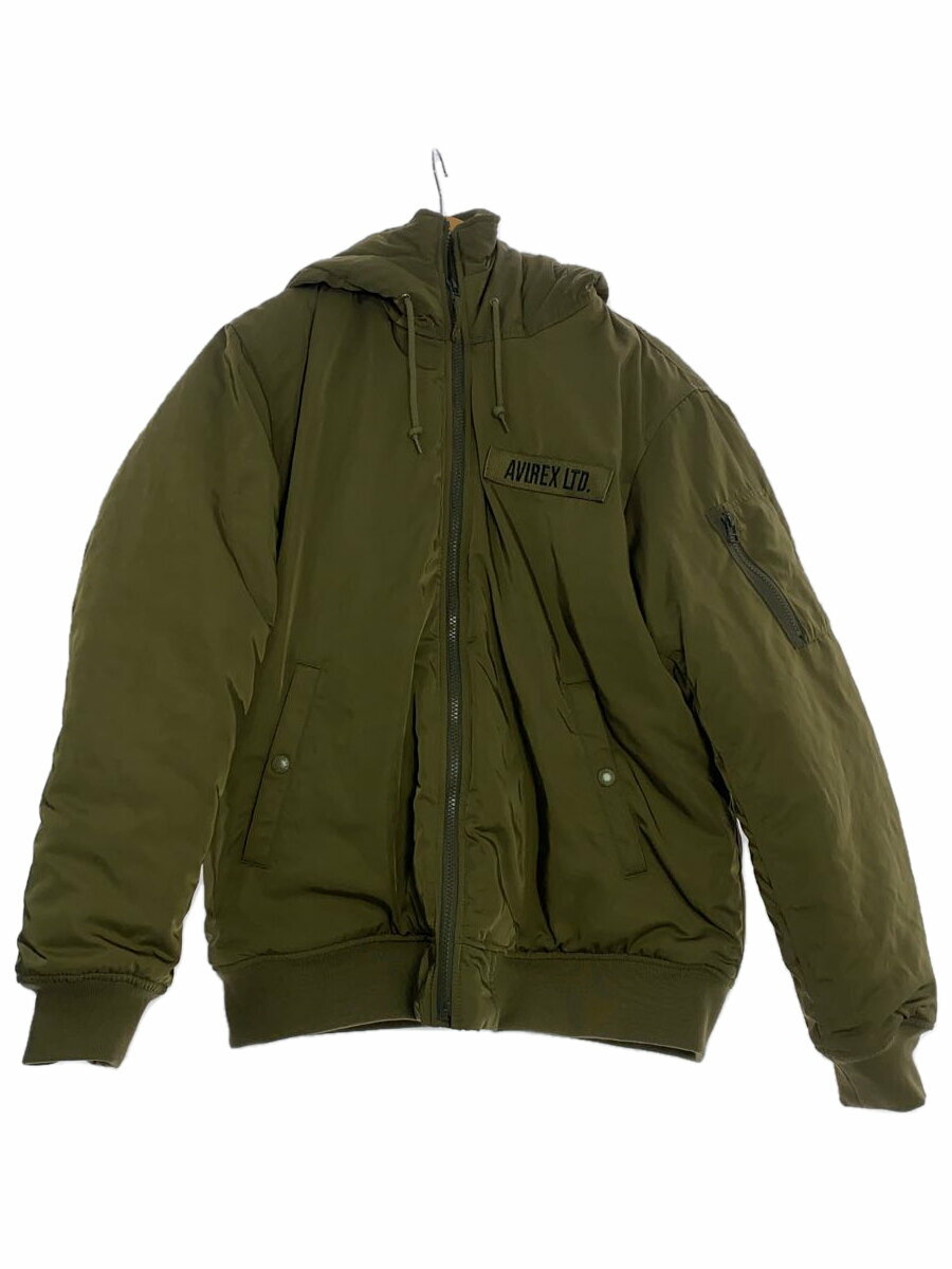 【中古】AVIREX◆ジャケット/XL/ポリエステル/KHK/無地/783-4252050【メンズウェア】