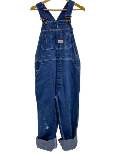 【中古】ROUND HOUSE◆80s/USA製/オーバーオール/36/コットン/IDG/無地/LOT966【メンズウェア】 【中古】ROUND HOUSE◆80s/USA製/オーバーオール/36/コットン/IDG/無地/LOT966【メンズウェア】