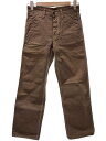 【中古】THE FLAT HEAD◆ボトム/30/コットン/BRW/PN-04W【メンズウェア】(4)