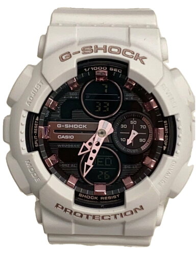 【中古】CASIO◆クォーツ腕時計_G-SHOCK/デジアナ/ラバー/BLK/WHT【服飾雑貨他】 【中古】CASIO◆クォーツ腕時計_G-SHOCK/デジアナ/ラバー/BLK/WHT【服飾雑貨他】